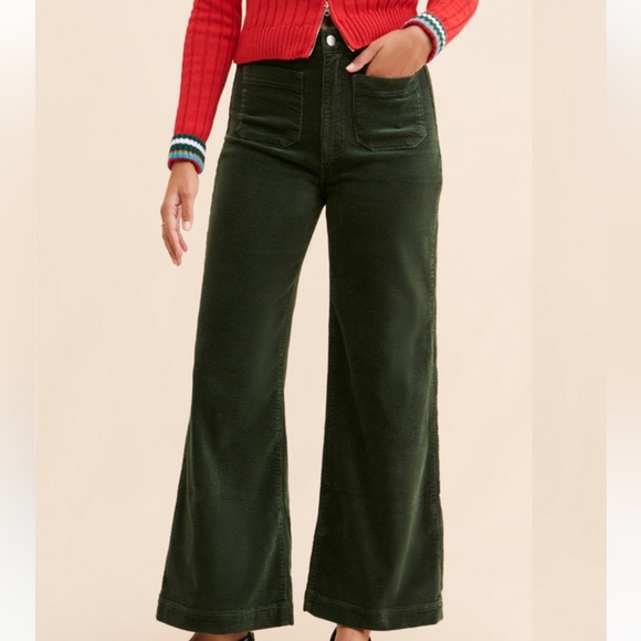 Rollas High Rise Wide Leg Corduroy Pants Size 28 - Picture 3 of 14